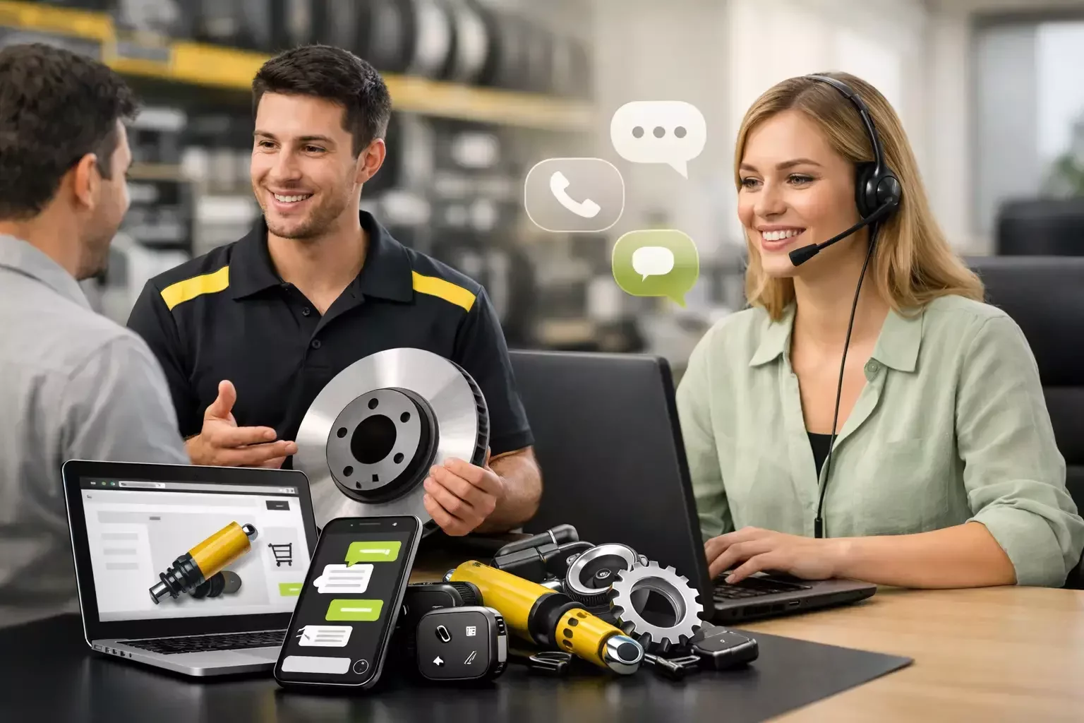 Atendimento omnichannel para empresas de autopeças
