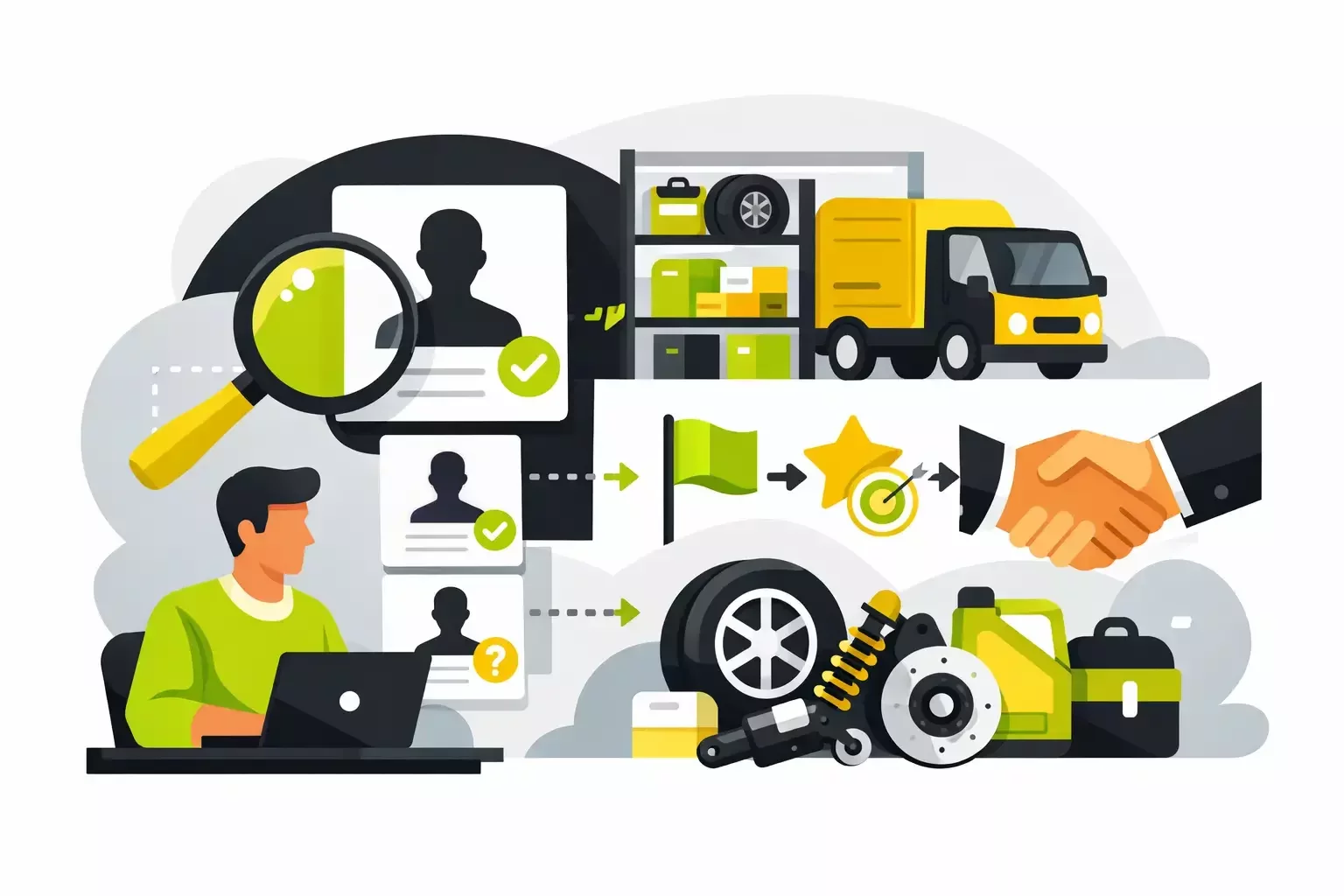 Como qualificar leads de distribuidores de autopeças